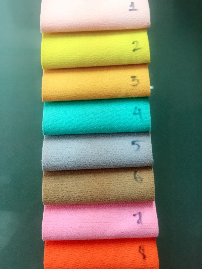 Bảng màu vải cát hàn