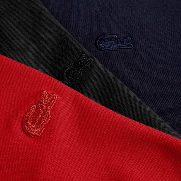 Sợi gân trên vải cá sấu Lacoste