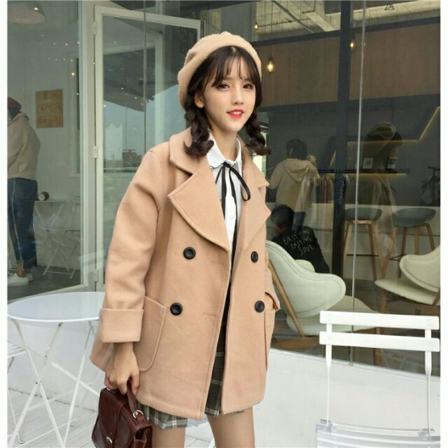 May áo khoác dạ cho nữ công sở