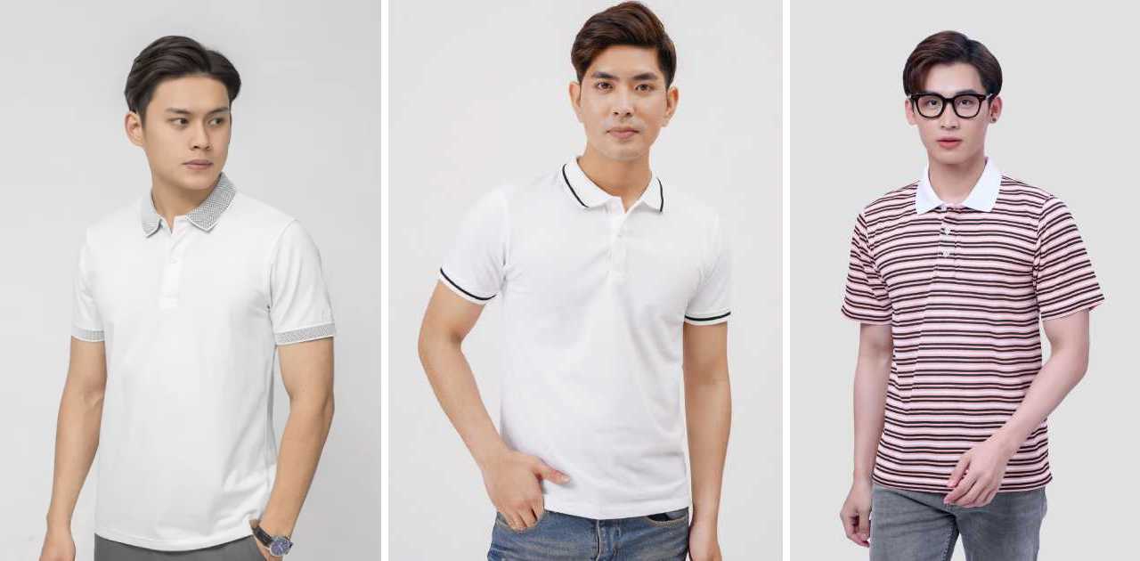 Ảnh 6: Áo polo thun nam form eo kiểu Châu Á được thiết kế hơi bóp lại ở phần vòng eo, phần ngực và nách cũng được thu bé lại (Nguồn: Internet)