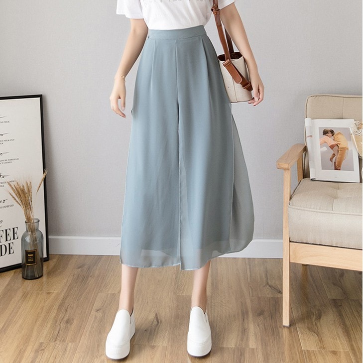 Chân váy vải chiffon