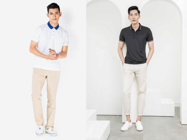 Ảnh 11: Áo thun polo nam bình dân được may từ nhiều chất liệu vải khác nhau có giá bán từ 80 - 90 ngàn 1 sản phẩm (Nguồn: Internet)