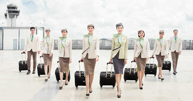 Đồng phục tiếp viên hàng không Bam Boo Airway