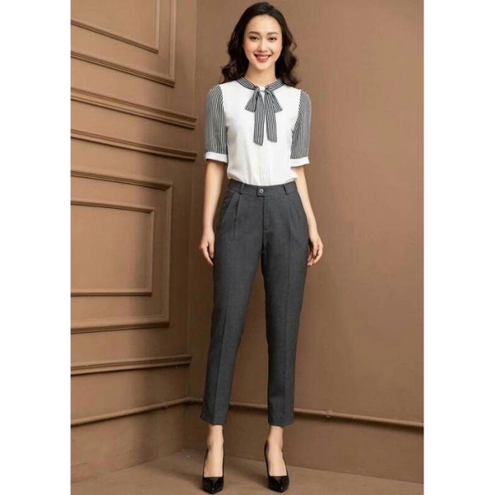 Mẫu quần tây Hàn có khả năng tôn dáng tuyệt vời