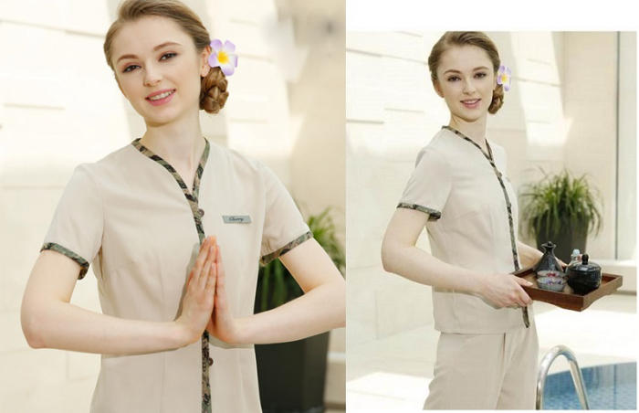 Vải thô được dùng để may đồng phục trong lĩnh vực như spa, khách sạn, nhà hàng.