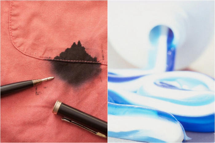 Thành phần của kem đánh răng có chất tẩy trắng nên nó có khả năng làm sạch áo bị lem màu.