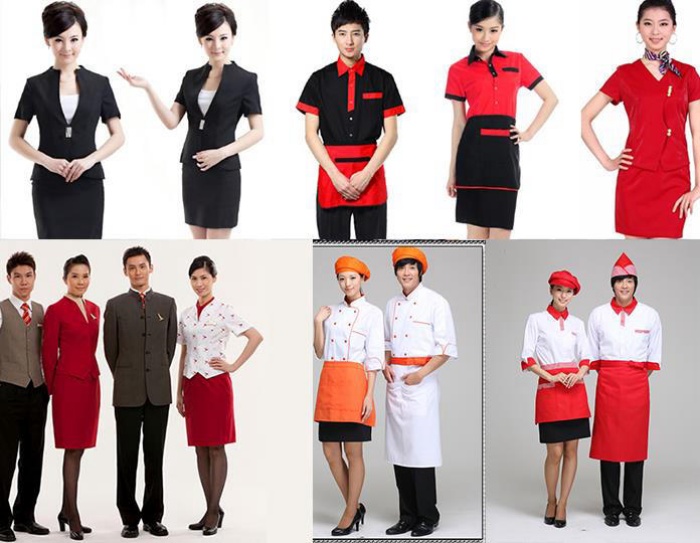 Lựa chọn màu sắc đồng phục nhà hàng đẹp mắt cũng là một cách gây ấn tượng với khách hàng