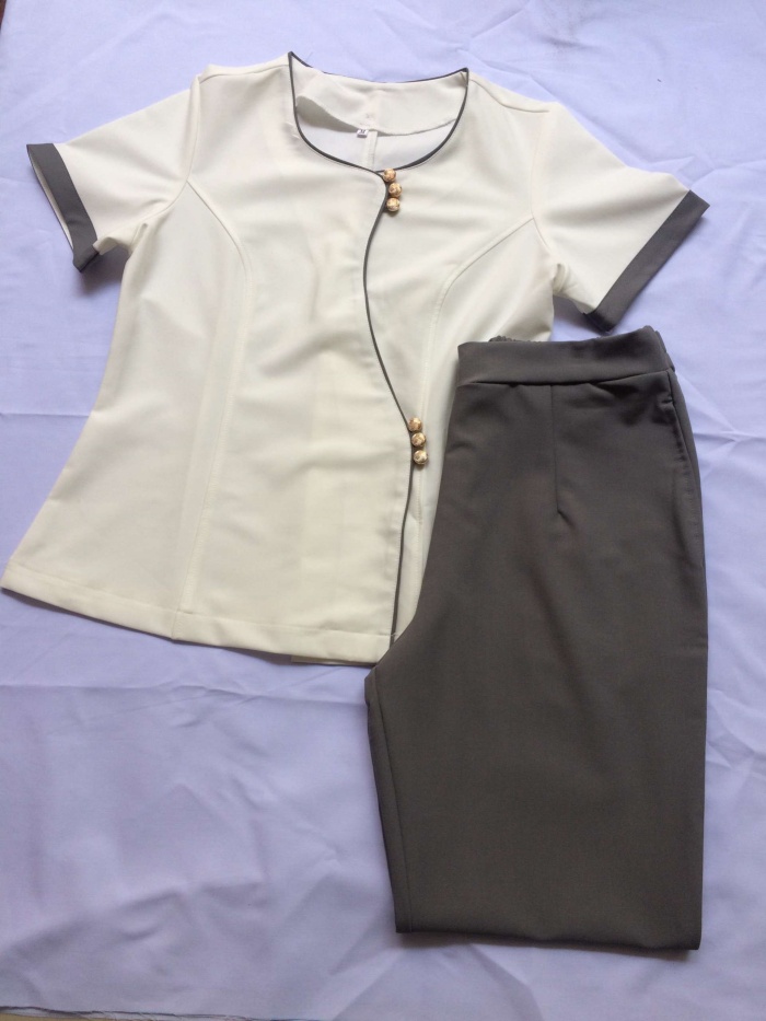 Vải Spandex được dùng rất nhiều trong việc may đồng phục spa