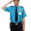 Đồng phục bảo vệ màu xanh ya