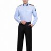 đồng phục bảo vệ màu trắng siêu thị