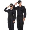 mẫu đồng phục bảo vệ nam nữ màu đen