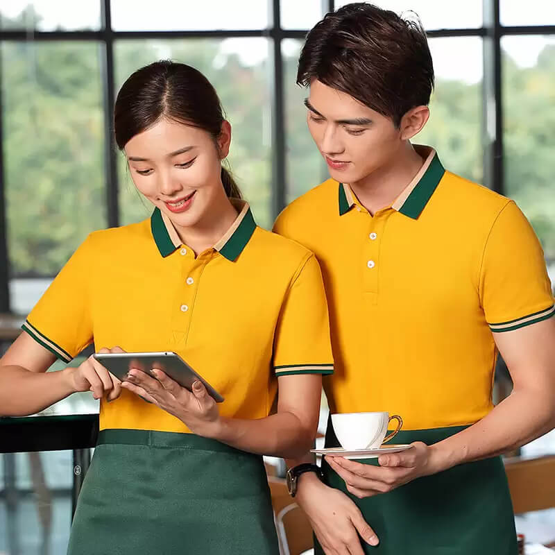 Áo thun đồng phục cổ sơ mi