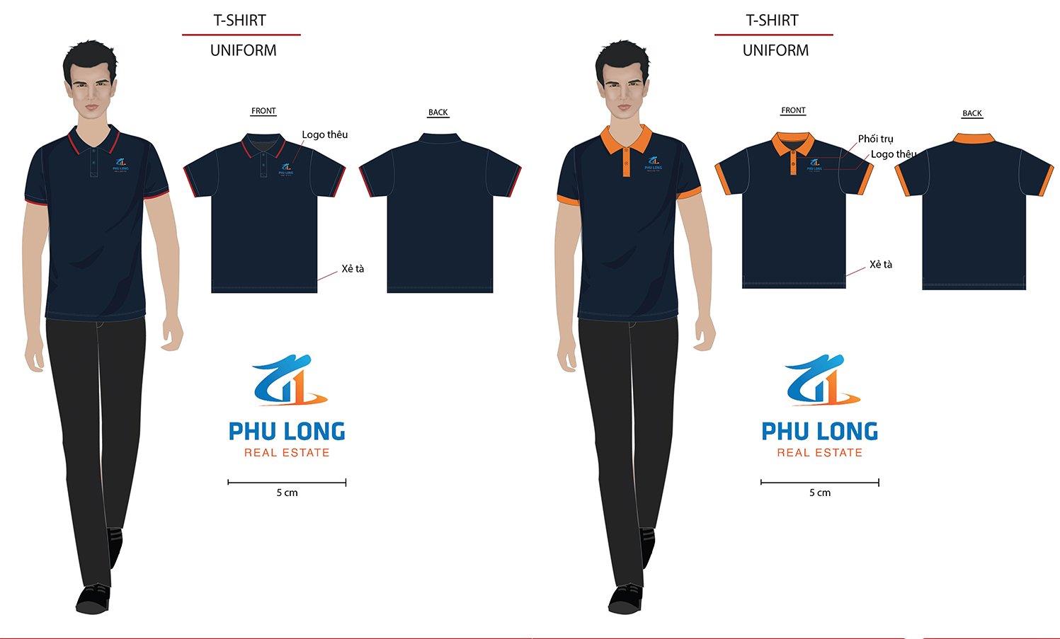 Thiết kế áo thun đồng phục 2D