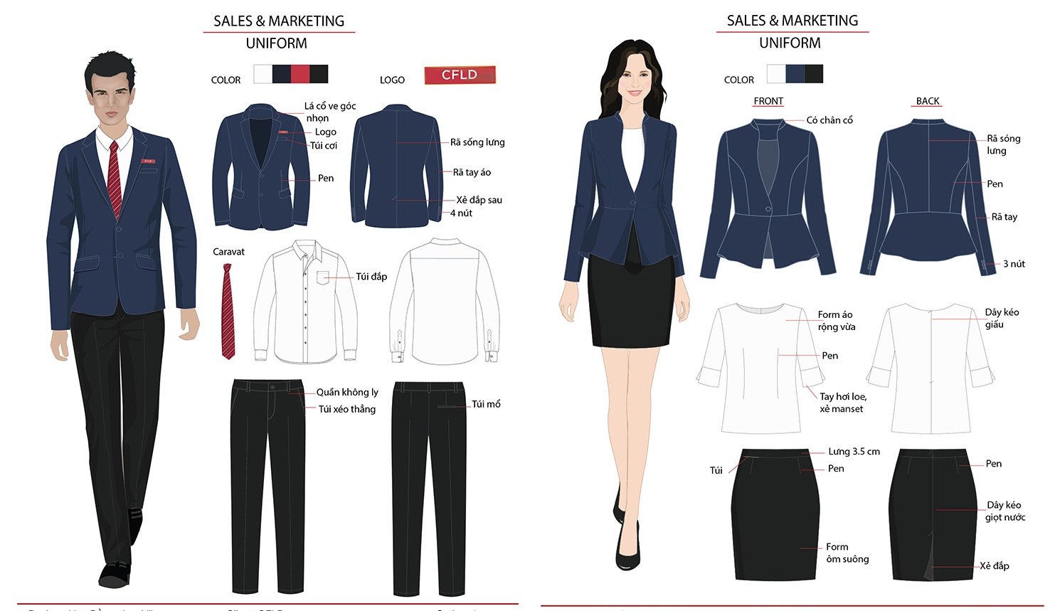 Đồng phục công sở 2D