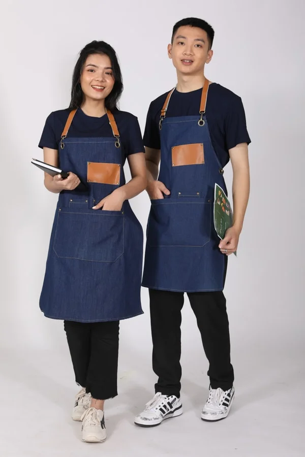 Tạp dề xanh dương