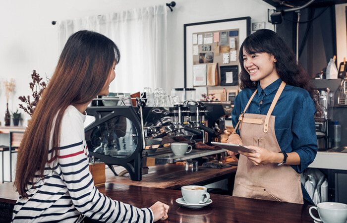 Đồng phục nhân viên thu ngân quán cafe