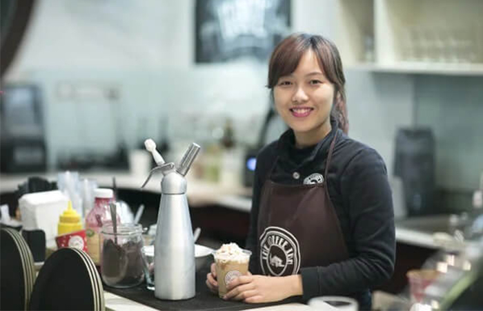 Đồng phục nhân viên thu ngân quán cafe