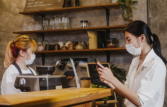 Đồng phục nhân viên thu ngân quán cafe