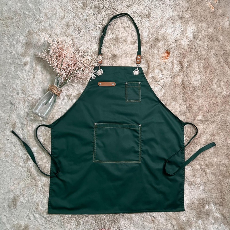 tạp dề đồng phục quán cafe may sẵn