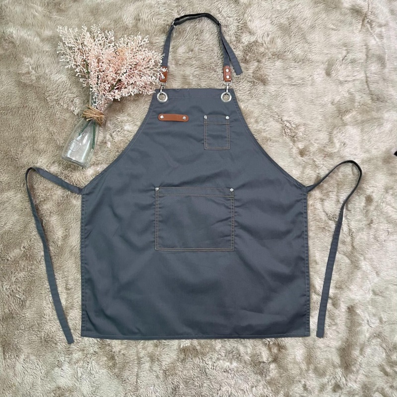 tạp dề đồng phục quán cafe may sẵn