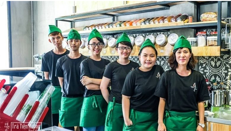 Tạp dề đồng phục quán cafe