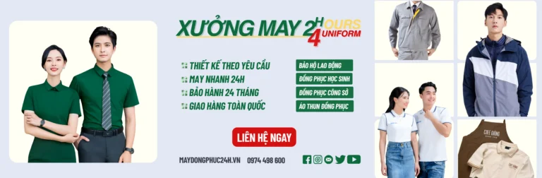 Banner Xưởng May Đồng Phục 24h